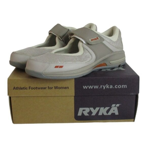 Scarpe Mary Jane Donna Ryka Echo – Con Cinturino In Velcro, Ammortizzazione RE-ZORB Lite, Leggere 210g, Rosa